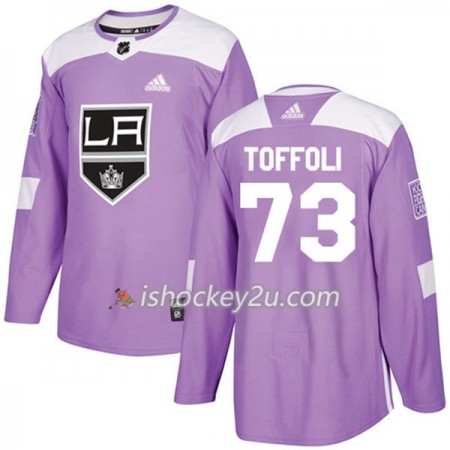 Mænd NHL Los Angeles Kings Trøje Tyler Toffoli 73 Adidas 2017-2018 Lilla Fights Cancer Practice Authentic Mænd NHL Los Angeles Kings Trøje Tyler Toffoli 73 Adidas 2017-2018 Lilla Fights Cancer Practice Authentic